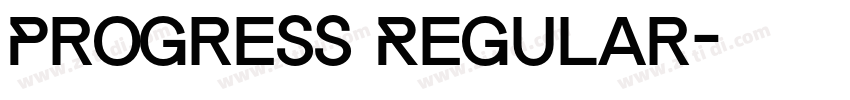 Progress Regular字体转换